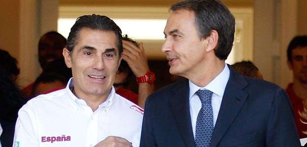 Scariolo con Zapatero