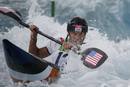 Scott Parsons of the U.S. competes in the mens kayak (K1) heat at Lee Valley White Water Centre at the London 2012 Olympic Games