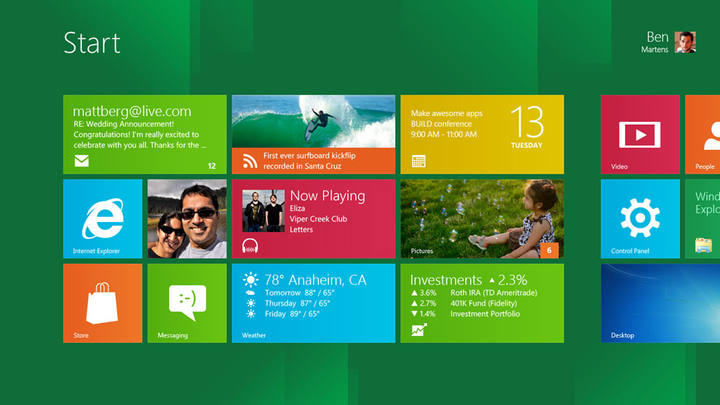 screenshot startscreen web