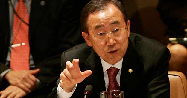 El secretario general de Naciones Unidas, Ban Ki-Moon