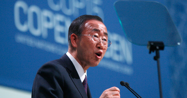 Ban Ki-moon, en el discurso de apertura de la conferencia de alto nivel de la Cumbre de Copenhague.