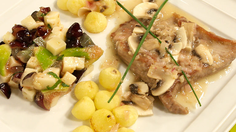 Secretos al cava con ensalada de higos y queso - Saber Cocinar