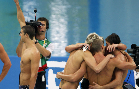 El 4x100 libres da la segunda medalla de oro a Phelps