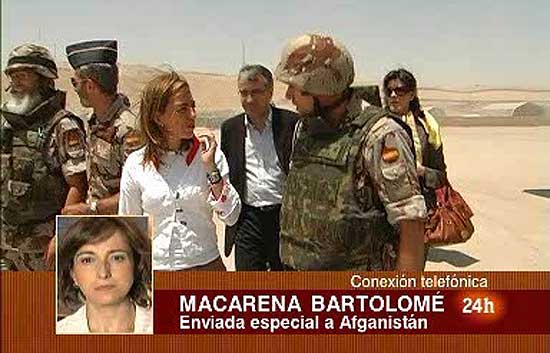 Segundo viaje sorpresa de Carme Chac�n a Afganist�n en cuatro meses