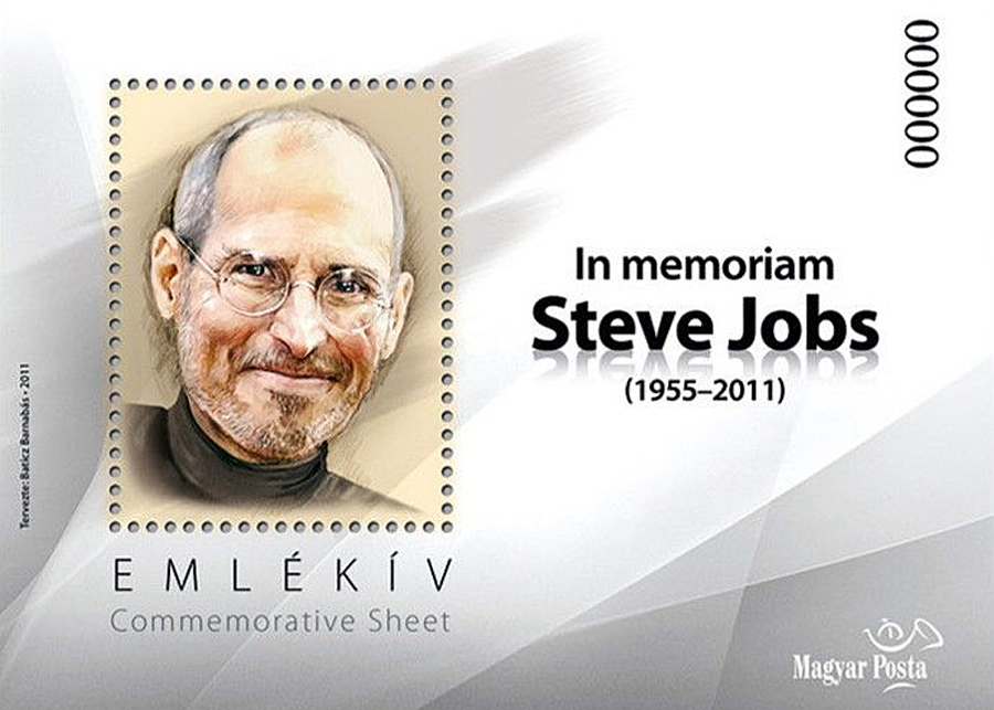 Sellos homenaje a Steve Jobs
