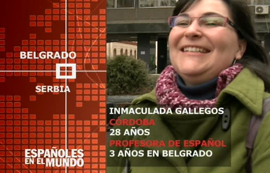 Espa&ntilde;oles en el mundo - Serbia - Inmaculada