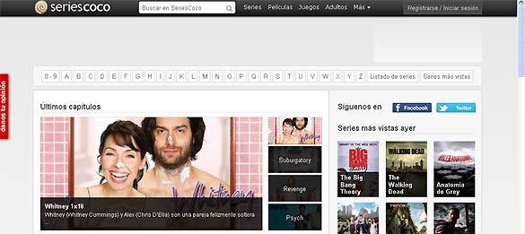 La web SeriesCoco es un clon exacto de SeriesYonkis que dirige a esta página cualquier contenido La web SeriesCoco es un clon exacto de SeriesYonkis que dirige a esta página cualquier contenido