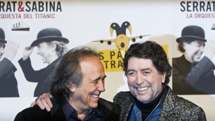 Ver v&iacute;deo  'Serrat y Sabina presentan la gira 'La orquesta del Titanic''