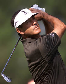 Severiano Ballesteros durante en Abierto de Madrid, celebrado en el 2001.