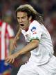 Sevillas Capel celebrates his goal against Atletico Madrid during their Kings Cup final soccer match at Nou Camp stadium in Barcelona
