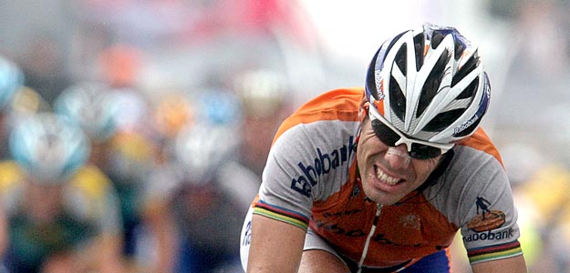 El corredor espa&ntilde;ol del equipo Rabobank, Oscar Freire