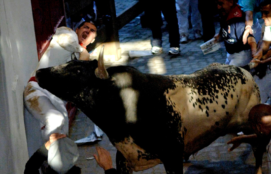 Sexto encierro de infarto. Sanfermines 2009