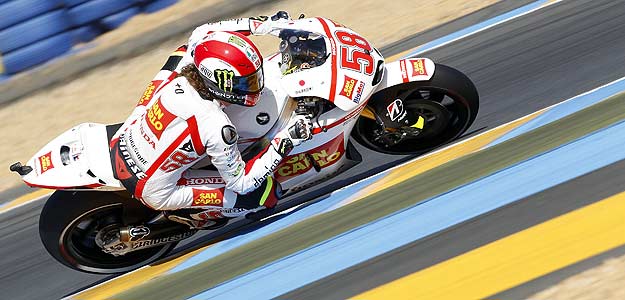 Marco Simoncelli, en el punto de mira.