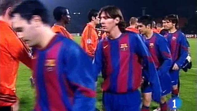 Siete a&ntilde;os del debut europeo de Messi