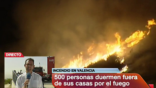 Ver v&iacute;deo  'Sigue activo el incendio de Cortes de Pall&aacute;s'
