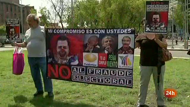 Ir al Video&nbsp;Sigue el escrutinio electoral en M&eacute;xico en medio de las protestas por compra de votos