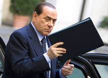 Primer ministro italiano, Silvio Berlusconi Primer ministro italiano, Silvio Berlusconi