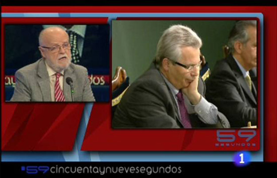 59 segundos - Dos magistrados debaten sobre la situaci&oacute;n de Garz&oacute;n