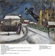 'Sobrevolando Vitebsk' Museo de Israel