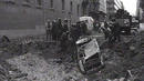 Socav&oacute;n en la madrile&ntilde;a calle Claudio Coello tras el atentado contra Carrero Blanco en 1973