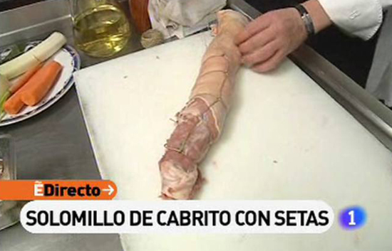 Espa&ntilde;a Directo - Solomillo de cabrito con setas