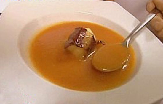 Espa&ntilde;a Directo - Sopa de tomate con mel&oacute;n y jam&oacute;n