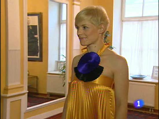 Coraz&oacute;n - Eurovisi&oacute;n 2009 - Soraya con el embajador espa&ntilde;ol en Mosc&uacute;