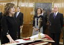 Soraya S&aacute;enz de Santamar&iacute;a jura como vicepresidenta, ministra de la Presidencia y portavoz del Gobierno presidido por Mariano Rajoy.