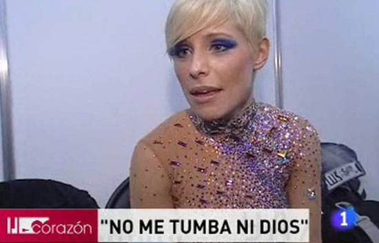 Coraz&oacute;n - Eurovisi&oacute;n 2009, Soraya despu&eacute;s de actuar: "No me tumba ni Dios"