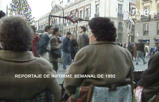 El sorteo de Navidad del 92, en Informe Semanal