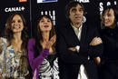 Spain actresses Anaya, Abril and Gil pose with director Diaz Yanes during the photocall of 
