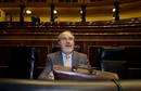 Solbes en el Congreso antes del debate del Presupuesto de 2009.