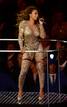 La Spice Girl Melanie Brown durante un momento de su actuaci&oacute;n