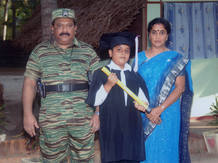 Undated picture supplied by Sri Lankan Ministry of Defence shows LTTE leader Prabhakaran and members of his family