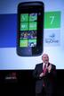 Steve Ballmer, CEO de Microsoft, durante una presentaci&oacute;n en el MWC de Barcelona 2011