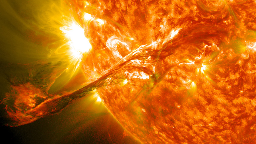 <strong>Gigantescas y espectaculares llamaradas solares</strong>