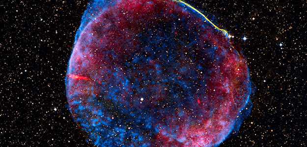 A supernova remnant about 7,000 light years from Earth.