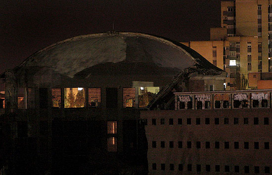 El derrumbe de la c&uacute;pula de Carabanchel activa el protocolo de emergencia