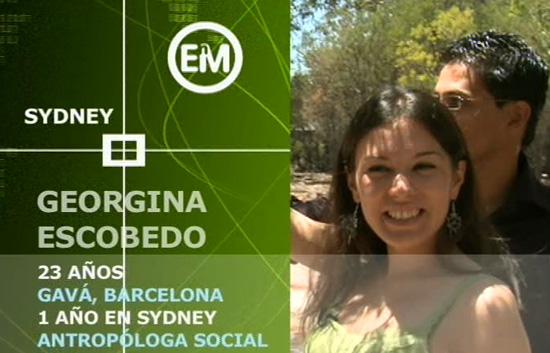 Espa&ntilde;oles en el mundo - Sydney - Georgina