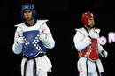 El espa&ntilde;ol Joel Gonz&aacute;lez durante su combate de cuartos de final en el torneo ol&iacute;mpico de taekwondo en la categor&iacute;a de -58 kilos contra el australiano Safwan Khalil