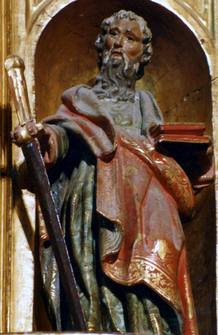 Talla de San Pablo de los siglos XVI o XVII