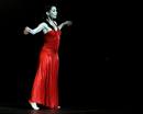 La bailarina Tamara Rojo durante su actuaci&oacute;n esta noche en la ceremonia de clausura de la Expo de Zaragoza.