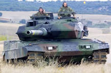 El tanque Leopardo (Leopard) E2, del Ej&eacute;rcito de Tierra
