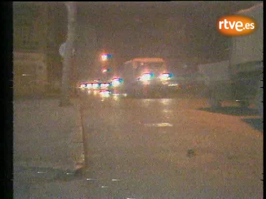 Tanques circulando por Valencia el 23-F