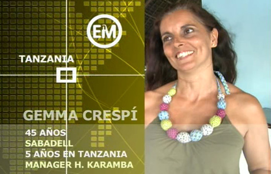 Espa&ntilde;oles en el mundo - Tanzania - Gemma