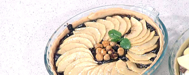 Tarta de manzanas con crema de chocolate (03/11/2011)