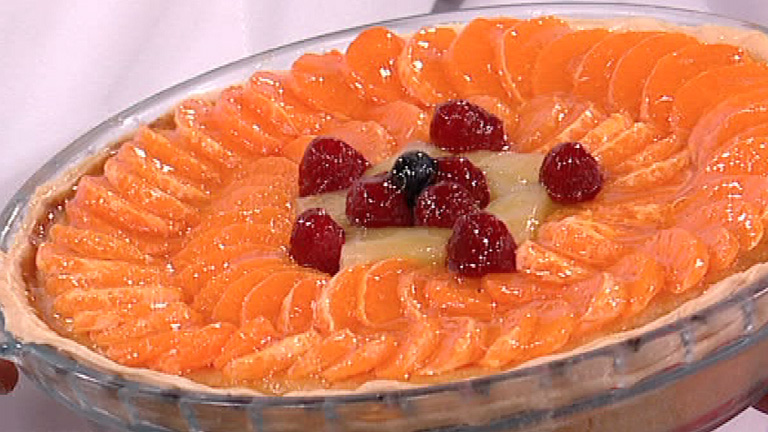 Tarta de pi&ntilde;a, pan y mandarina (01/03/2012)