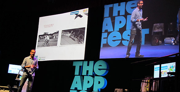 Xavier Verdaguer, fundador de Innovaley, durante su charla en The App Fest