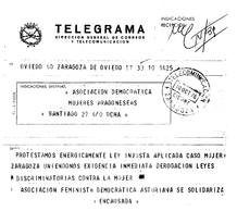 telegrama solidaridad