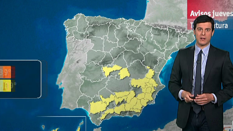 Temperaturas significativamente altas en el cuadrante sureste de la pen&iacute;nsula